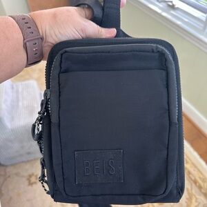 BEIS Black Convertible Bag, Unisex